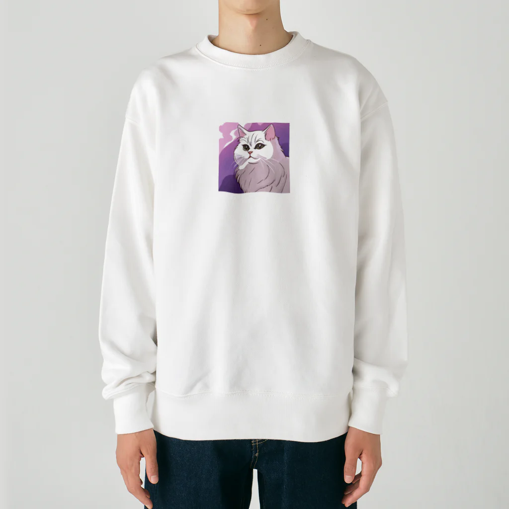 kazuma16のふわふわペルシャ Heavyweight Crew Neck Sweatshirt