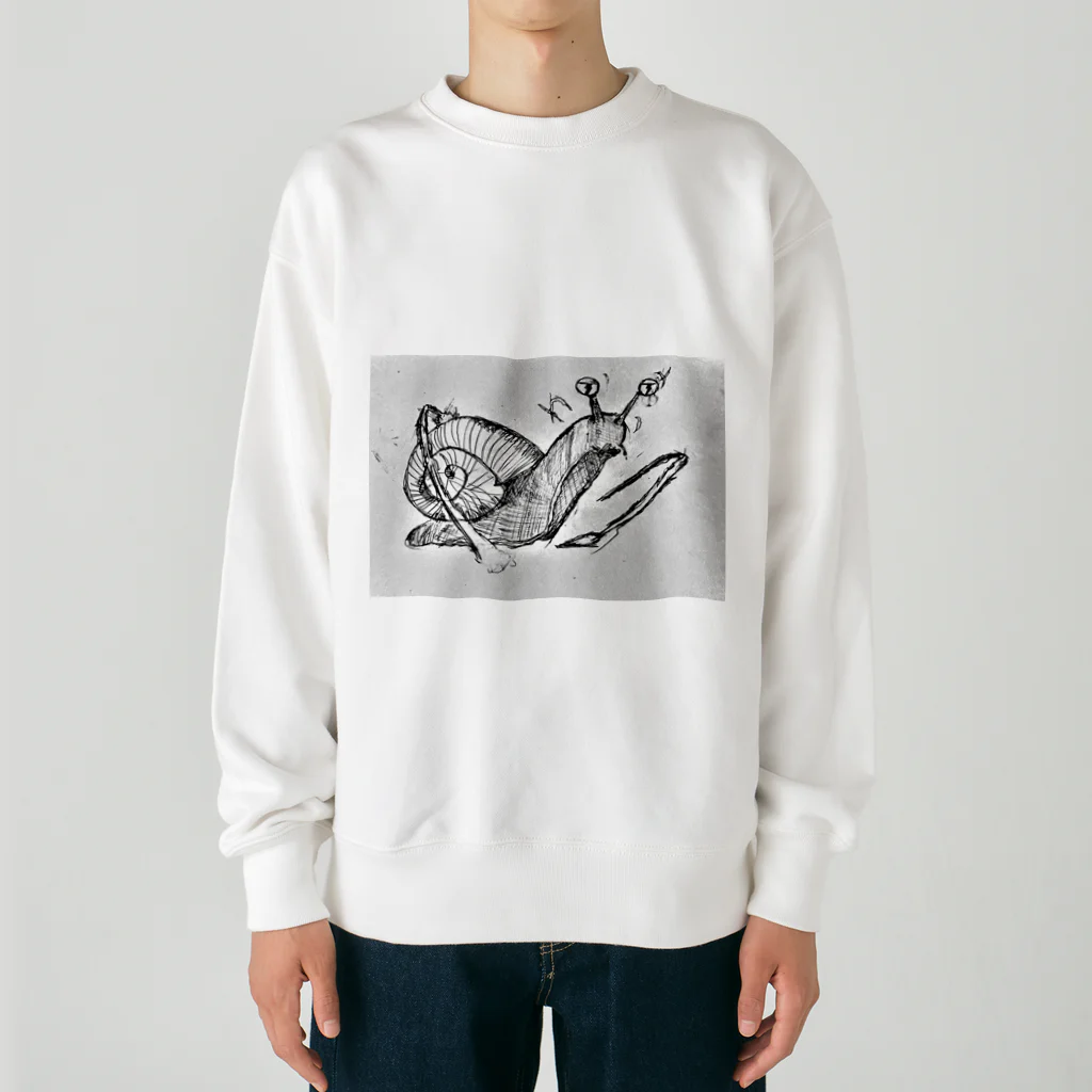 路地裏のほこりくんのえれつむりさん20240130 Heavyweight Crew Neck Sweatshirt