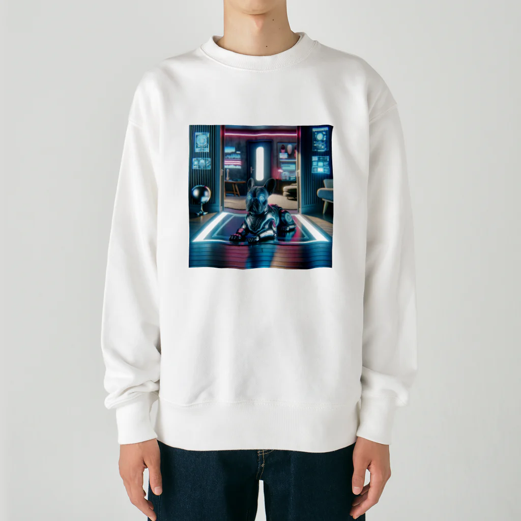 Wynnstan2023の未来のフレンチブル Heavyweight Crew Neck Sweatshirt