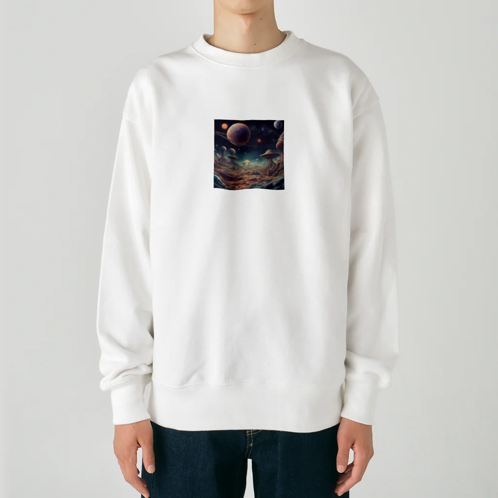 ai美女ショップの多分火星の景色はこんな感じ🪐 Heavyweight Crew Neck Sweatshirt