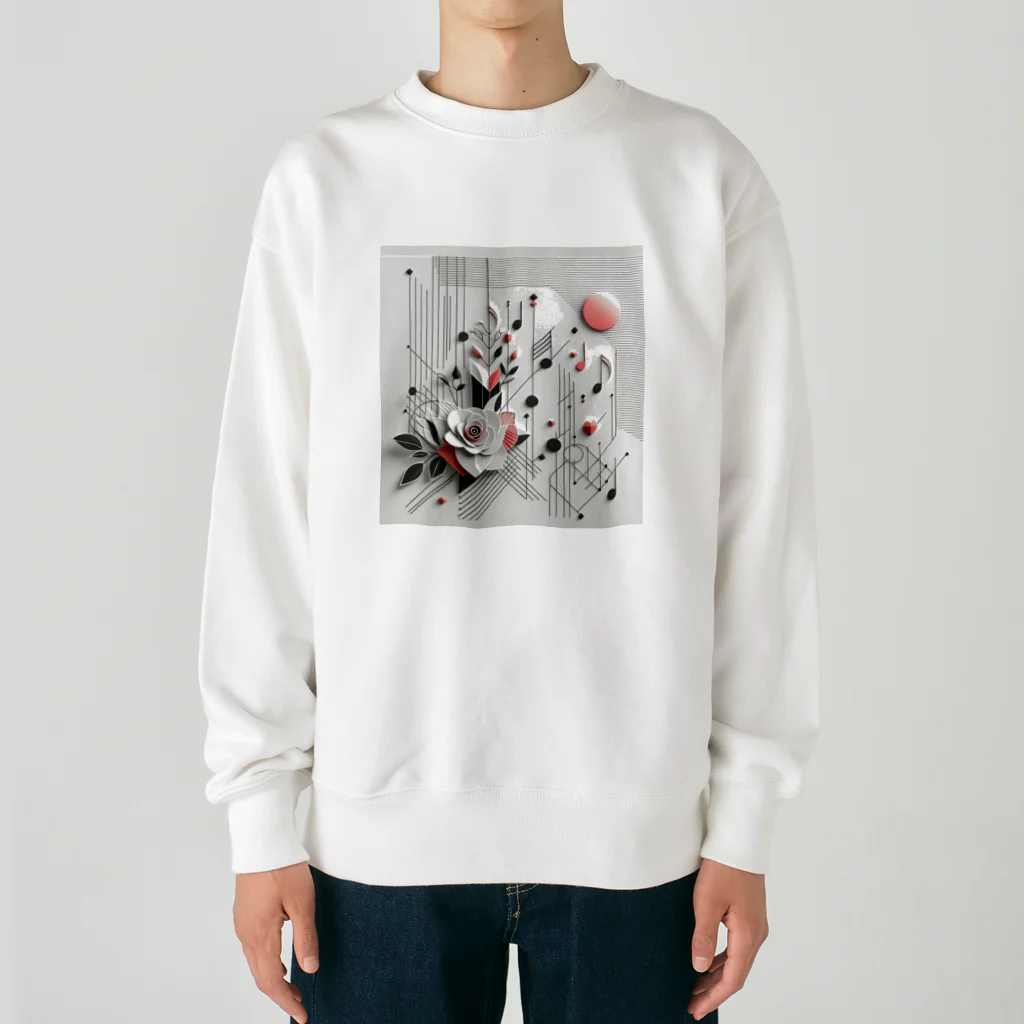 BochiBoochi-walkerのジオメトリーA45 Heavyweight Crew Neck Sweatshirt