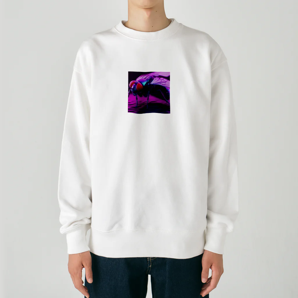 TEPORAの果物を食べるハエ Heavyweight Crew Neck Sweatshirt