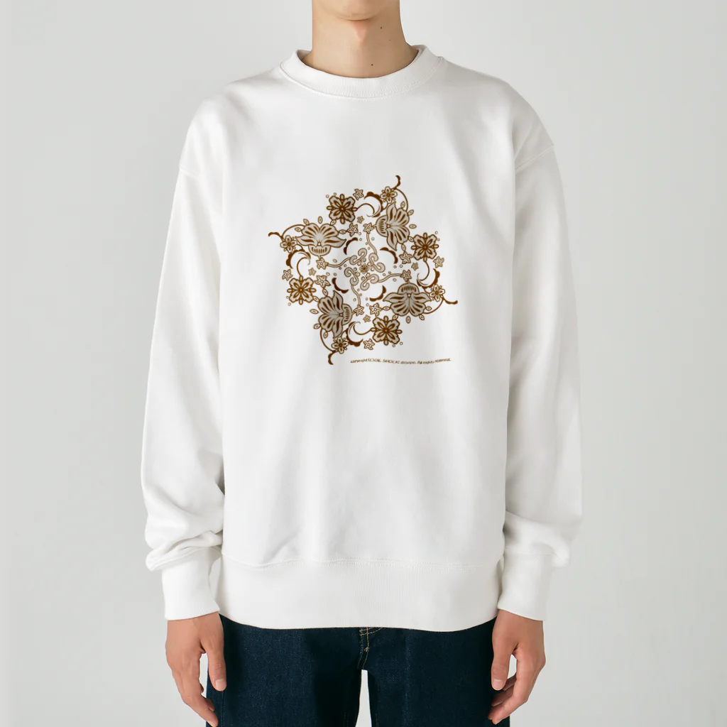 ファンシーTシャツ屋のゴールドフラワー Heavyweight Crew Neck Sweatshirt