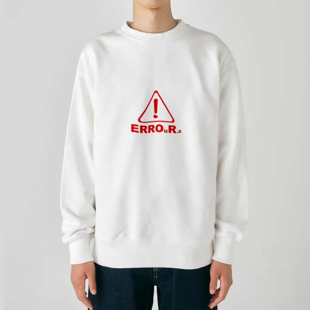 Our.s SUZURI店のERROuR.s Heavyweight Crew Neck Sweatshirt