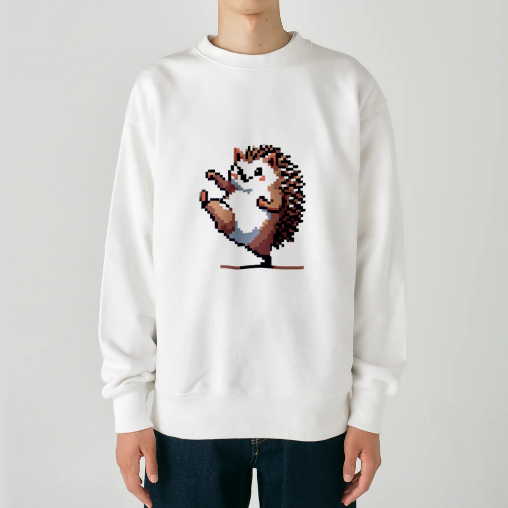 Seiseiのドットハリネズミくん Heavyweight Crew Neck Sweatshirt