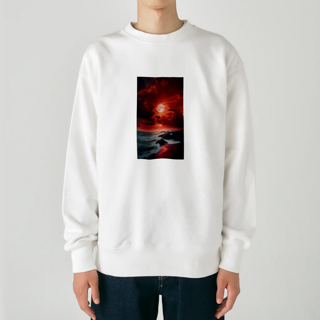 dorakiti0712のサンセット・ビーチ Heavyweight Crew Neck Sweatshirt