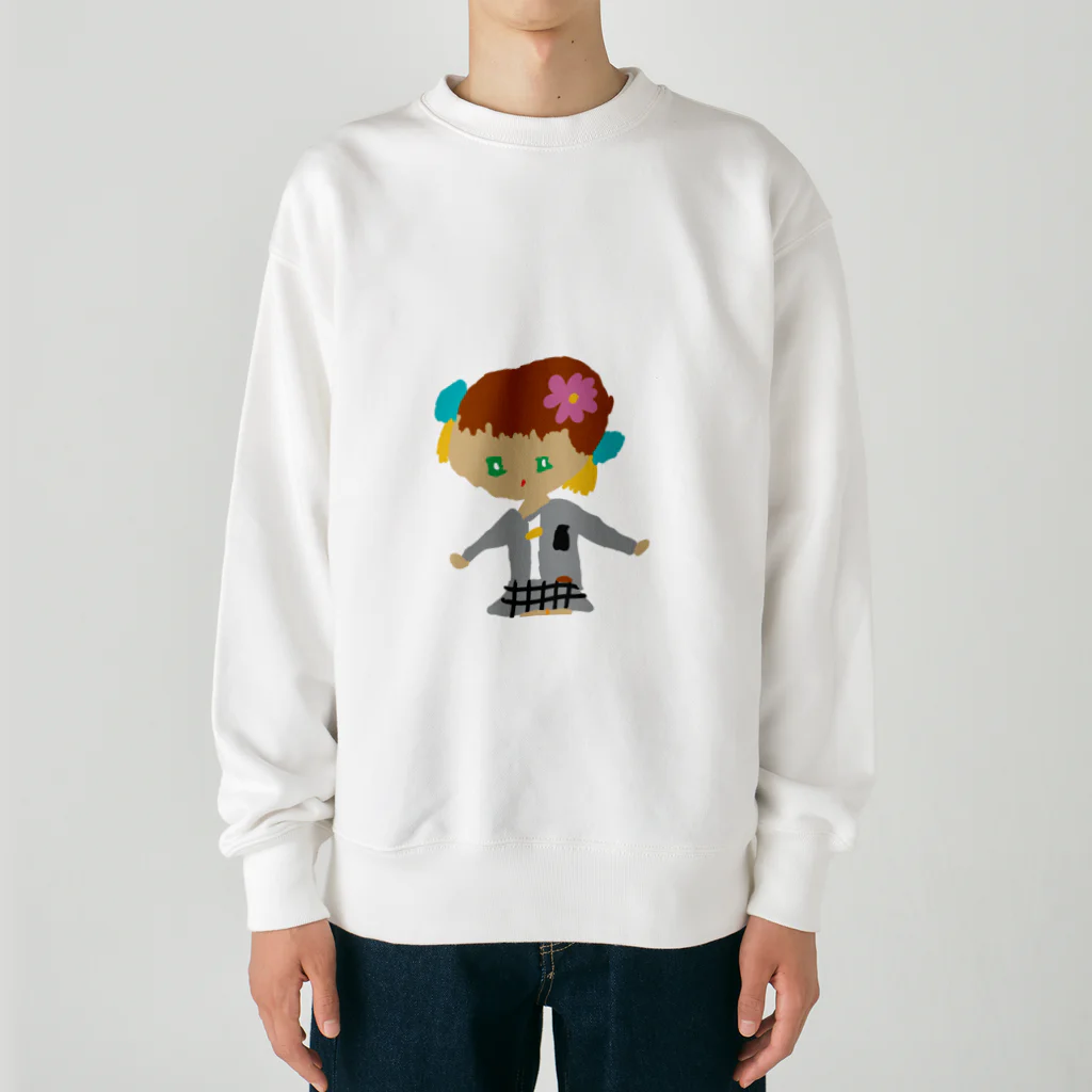 tami-chanの転校してきた女の子 Heavyweight Crew Neck Sweatshirt