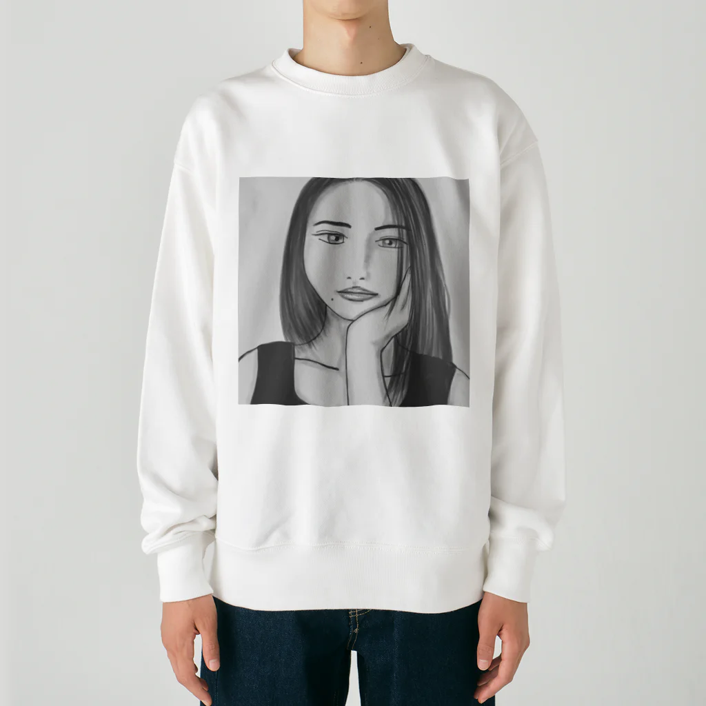 Logic RockStar のMonotone Girl Heavyweight Crew Neck Sweatshirt