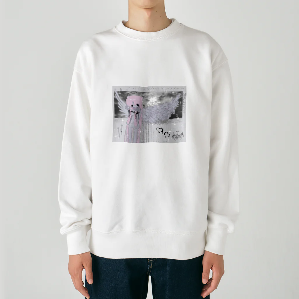 サバのかわいいやつ Heavyweight Crew Neck Sweatshirt