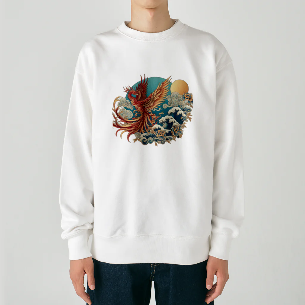 雲華堂の鳳凰 Heavyweight Crew Neck Sweatshirt