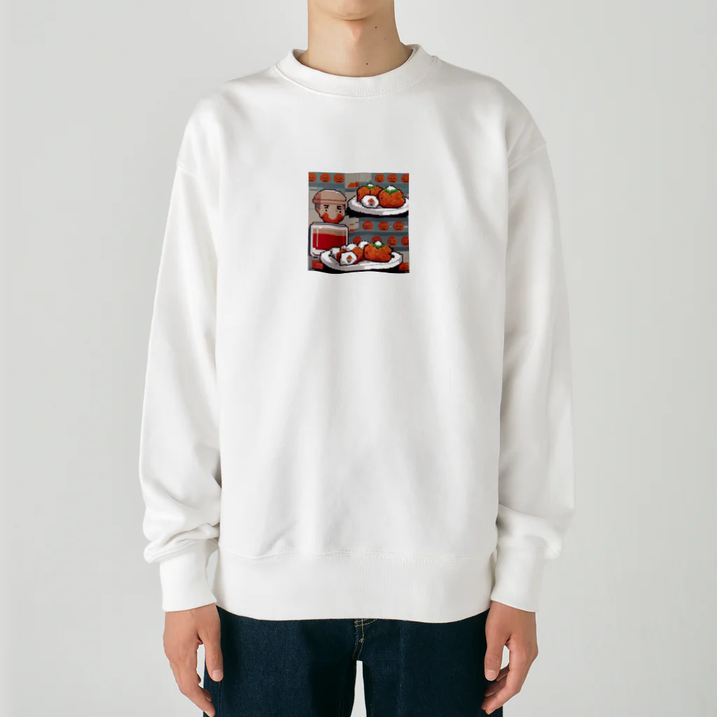 kawaiidoubututatiのいくらおにぎり Heavyweight Crew Neck Sweatshirt