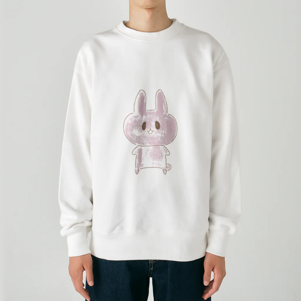 BlueOcean987のゆるうさぎくん Heavyweight Crew Neck Sweatshirt