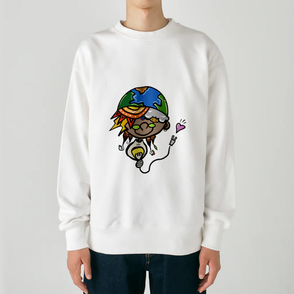 Colorful fam Earthのearth Heavyweight Crew Neck Sweatshirt