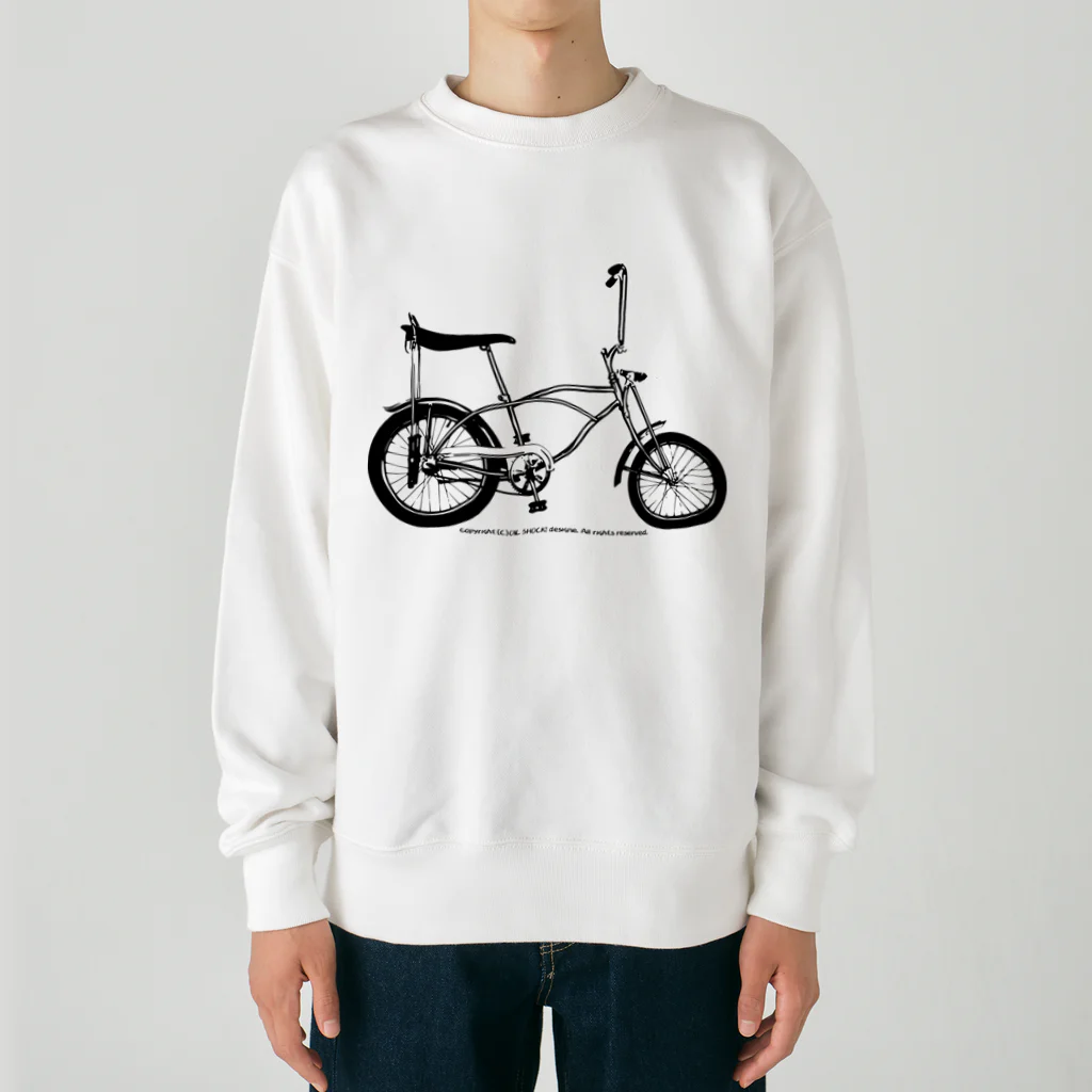 ファンシーTシャツ屋のクールでスタイリッシュなアメリカン自転車 Heavyweight Crew Neck Sweatshirt