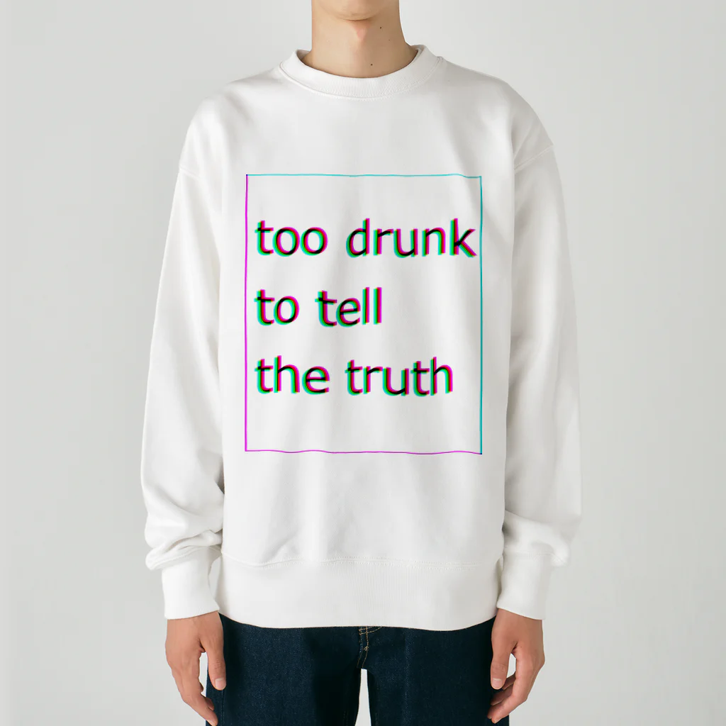 Hamster’s Internet のtoo drunk Heavyweight Crew Neck Sweatshirt