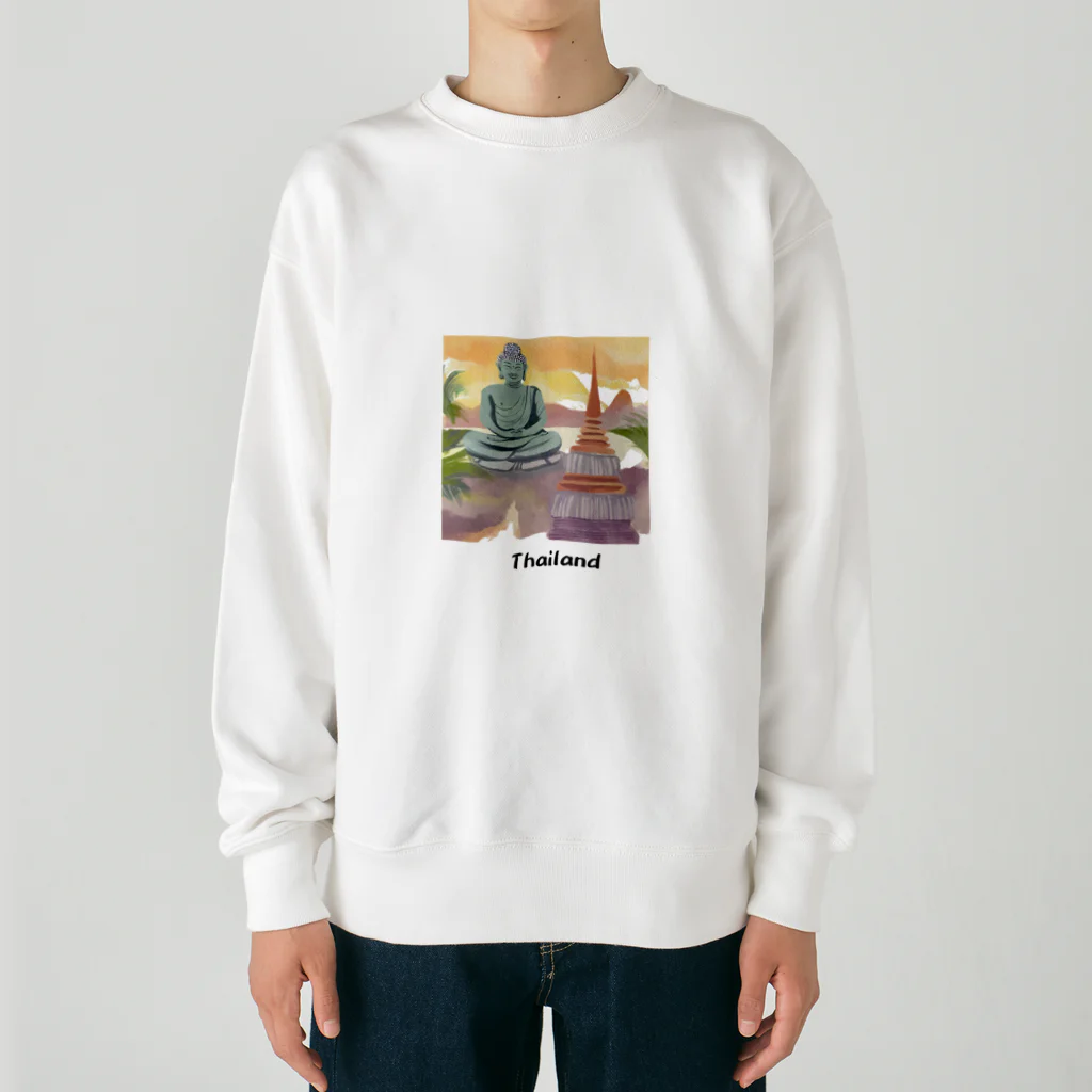 mickyminaj2のタイの風景 Heavyweight Crew Neck Sweatshirt