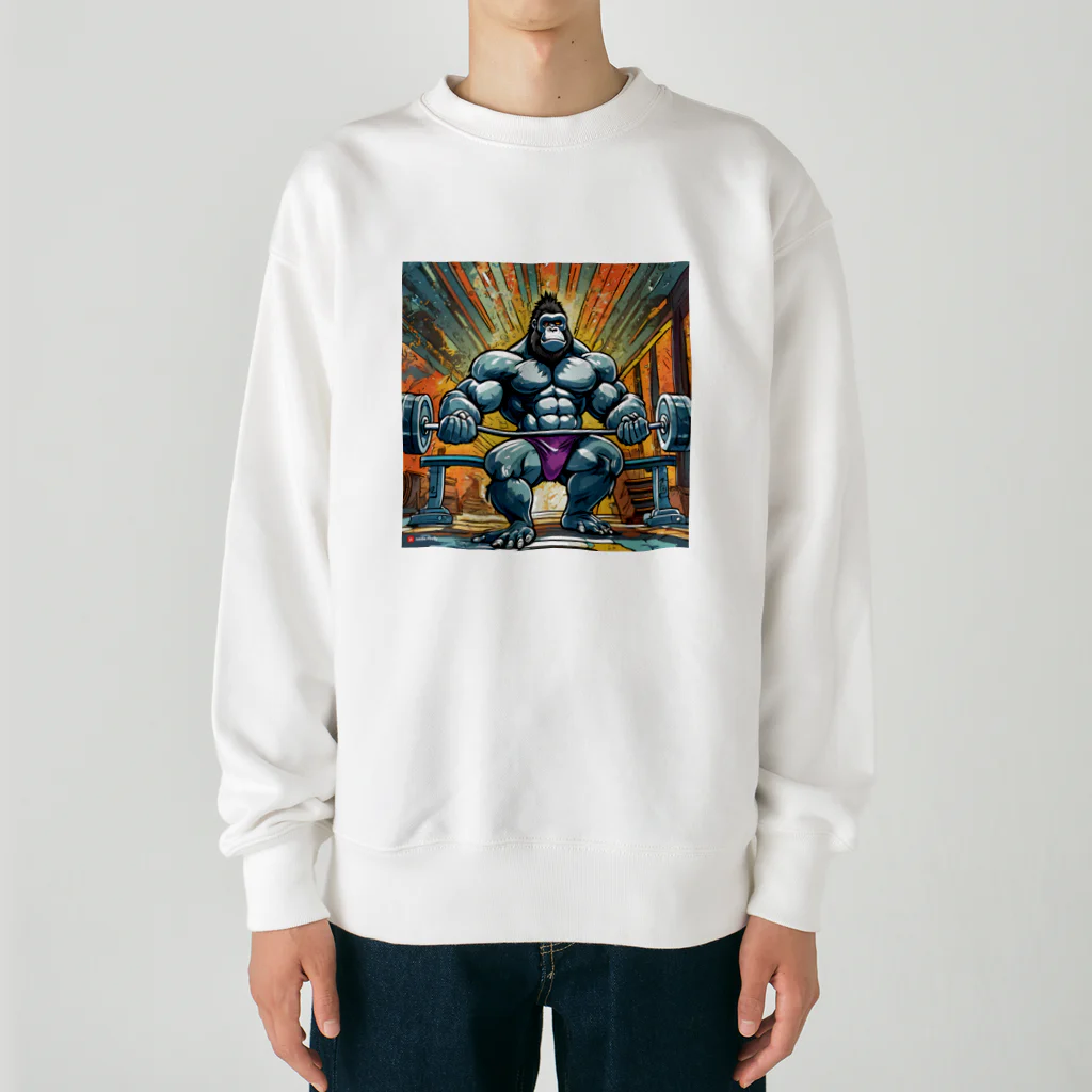 gollisquatのアームカールゴリラ Heavyweight Crew Neck Sweatshirt