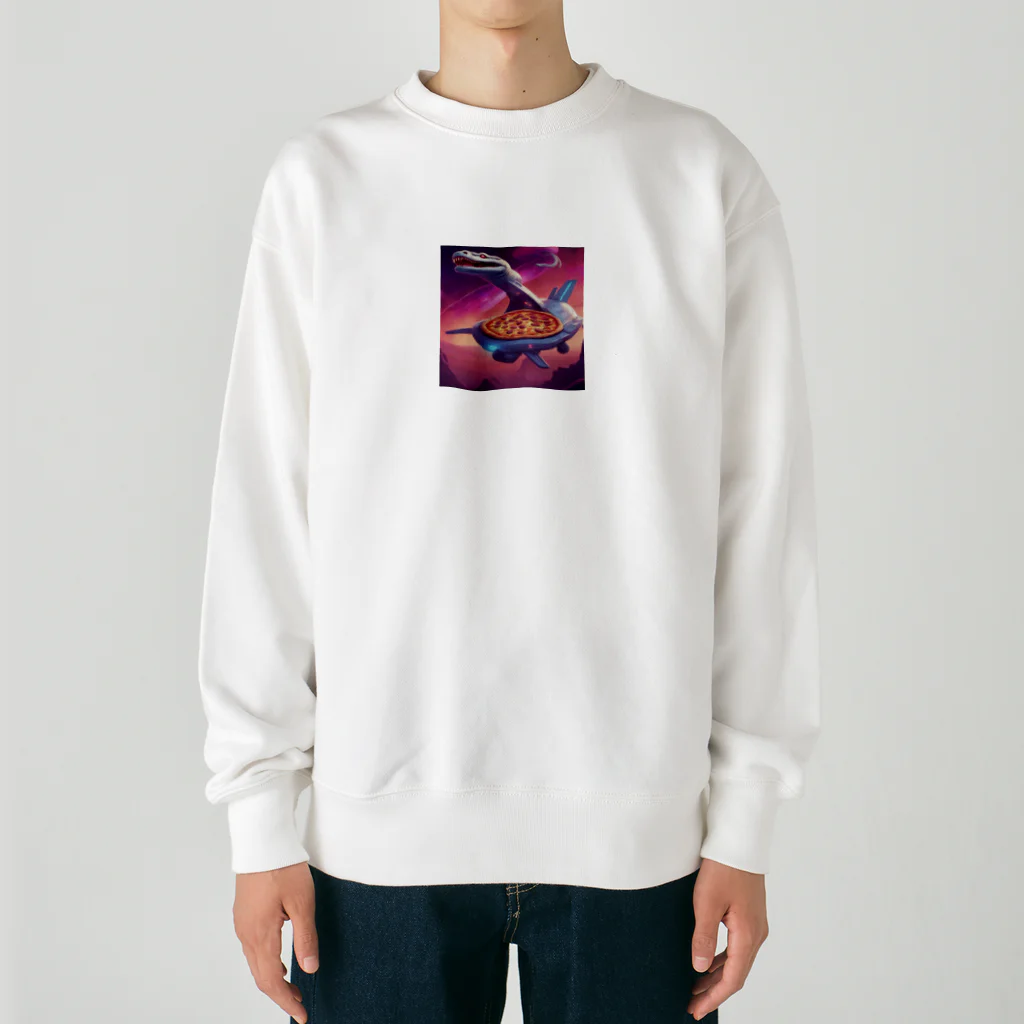 宇宙屋さんの宇宙間宅配ヘビ Heavyweight Crew Neck Sweatshirt