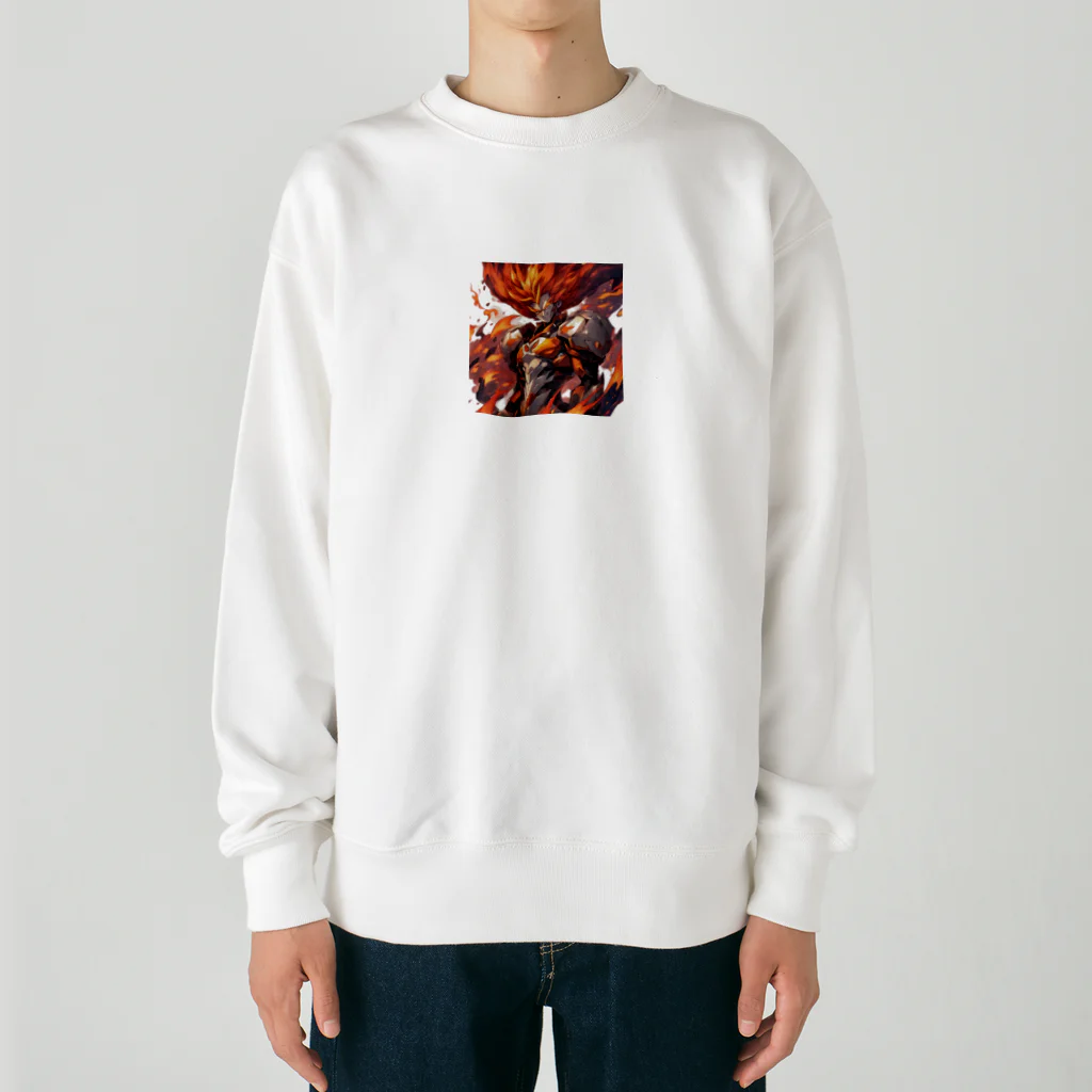 gratefulの炎 Heavyweight Crew Neck Sweatshirt