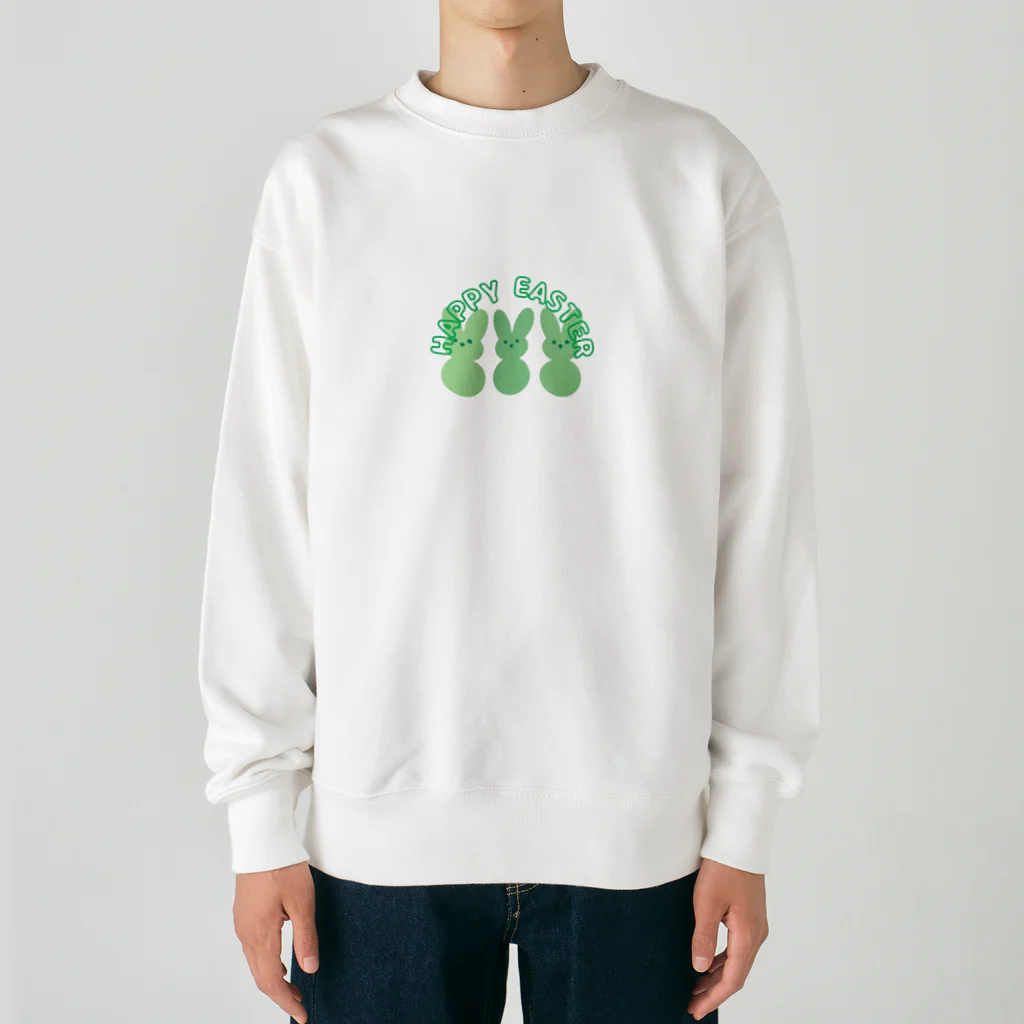 まめのハッピーイースター Heavyweight Crew Neck Sweatshirt