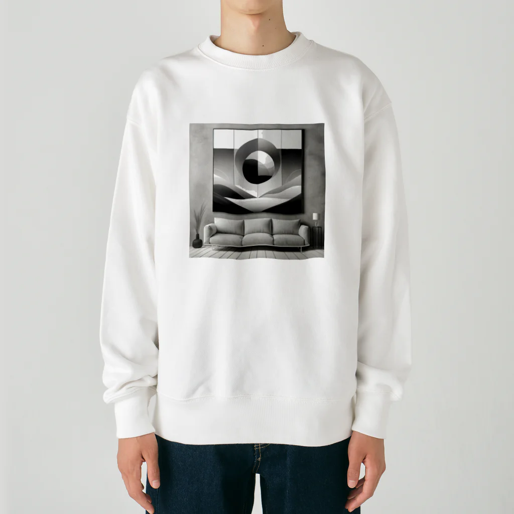 masaのモノクロームの静けさ Heavyweight Crew Neck Sweatshirt