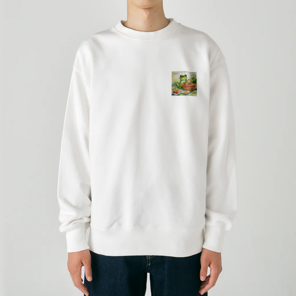 yuko_uのハピケロ〜ピクニック Heavyweight Crew Neck Sweatshirt