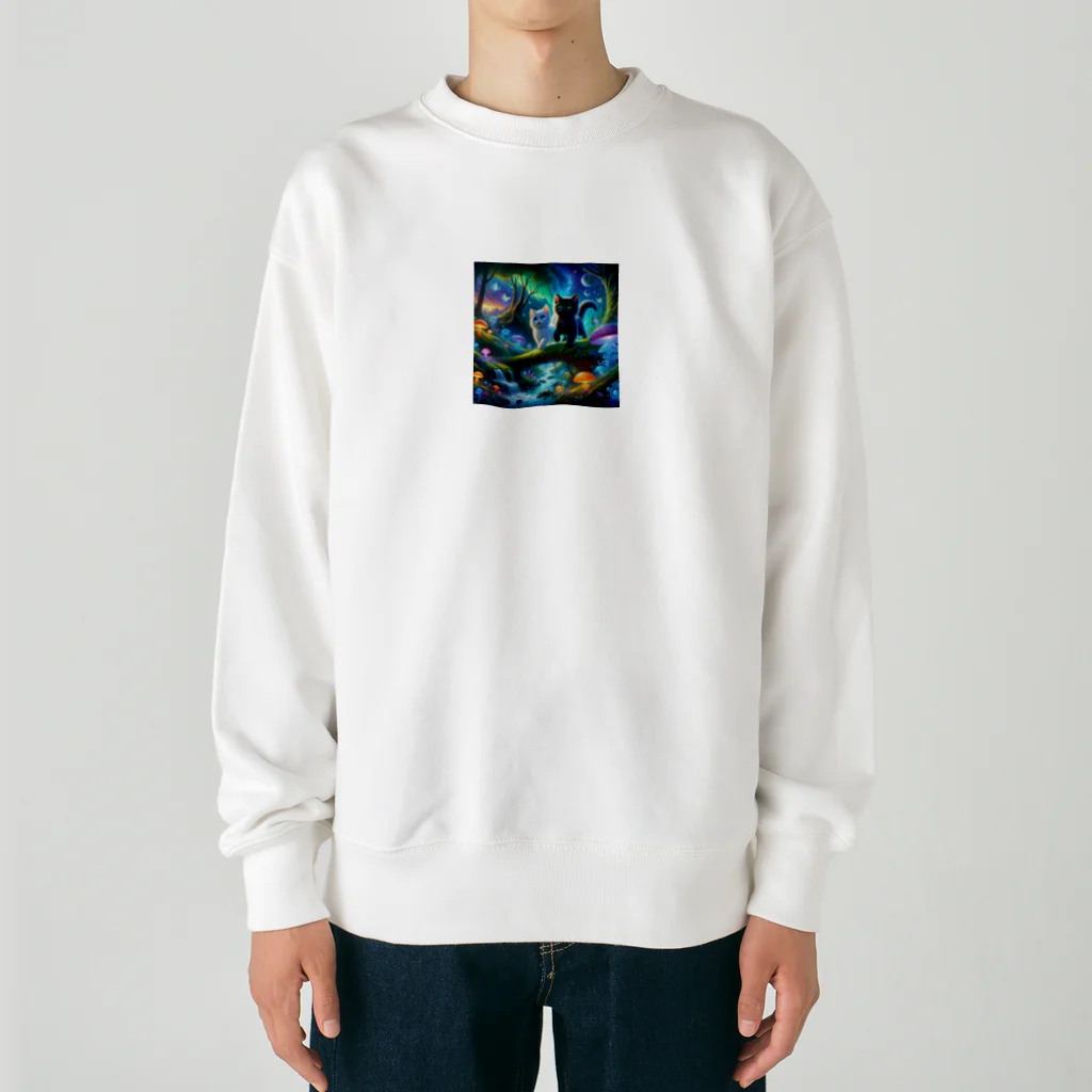 katohkouchiの魔法の探索：好奇心の旅 Heavyweight Crew Neck Sweatshirt