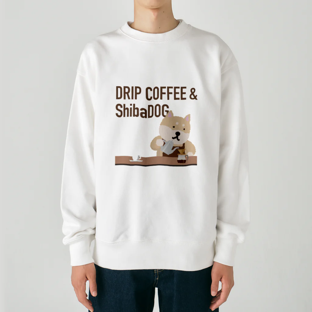 しばじるしデザインのDRIP COFFEE & ShibaDOG ヘビーウェイトスウェット