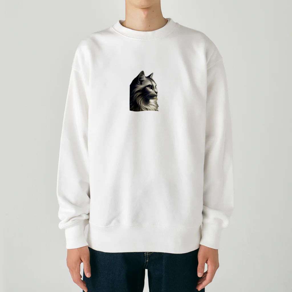 Motonokiの仮）ネコしゃん Heavyweight Crew Neck Sweatshirt