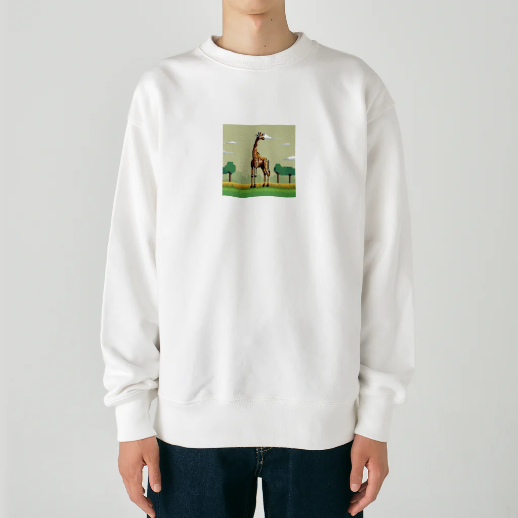 korokoroグッズの草原のキリン Heavyweight Crew Neck Sweatshirt