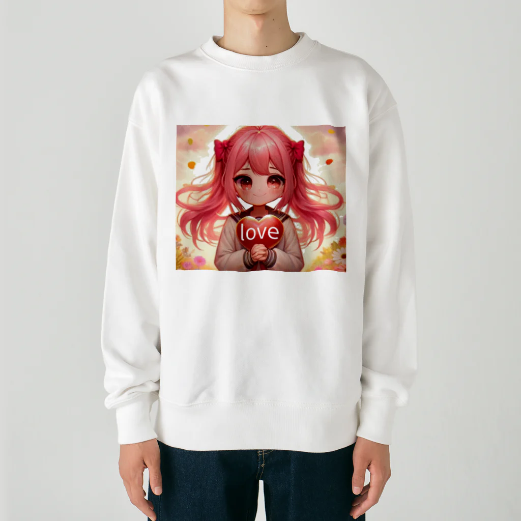 Maverick-JPのCute girl Momoko-chan Heavyweight Crew Neck Sweatshirt