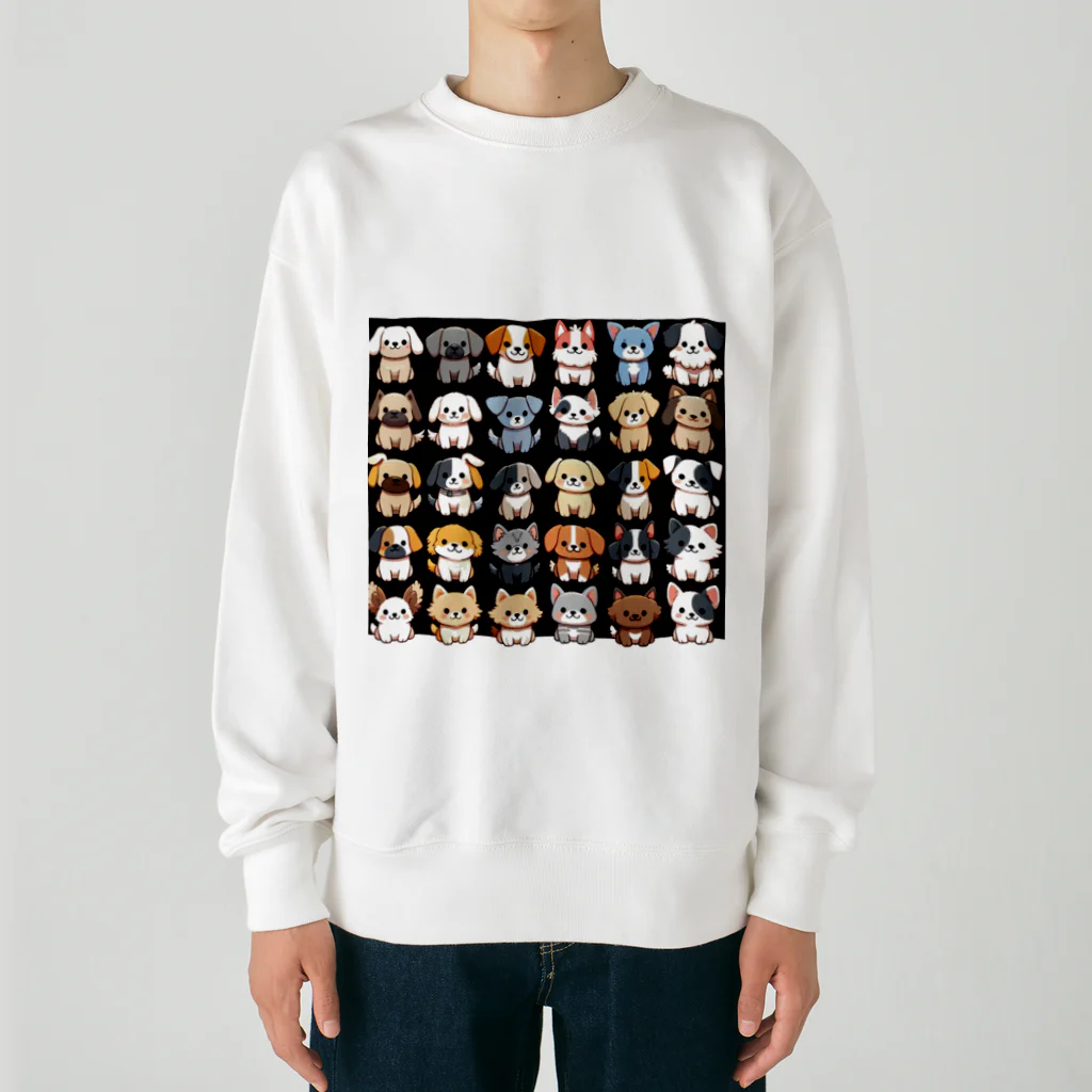 mochihouseのイッヌ大集合 Heavyweight Crew Neck Sweatshirt