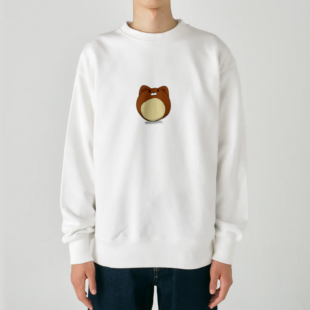 ばさぱん　web storeのアニマルボール　くまちゃん Heavyweight Crew Neck Sweatshirt