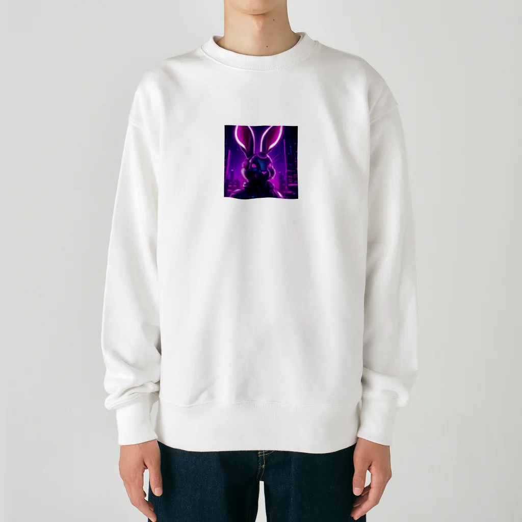 momo29vのウサギ Heavyweight Crew Neck Sweatshirt