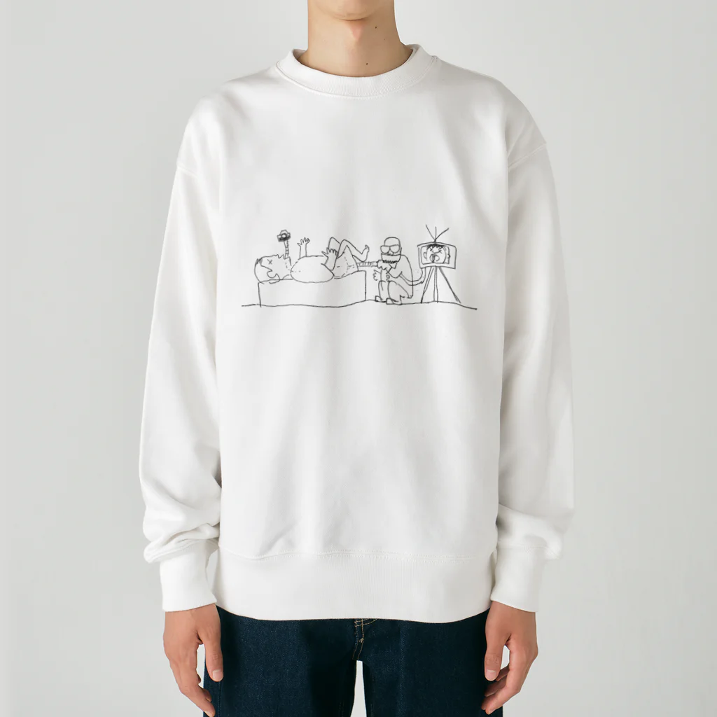 イガソ君ストアの胃カメラ Heavyweight Crew Neck Sweatshirt