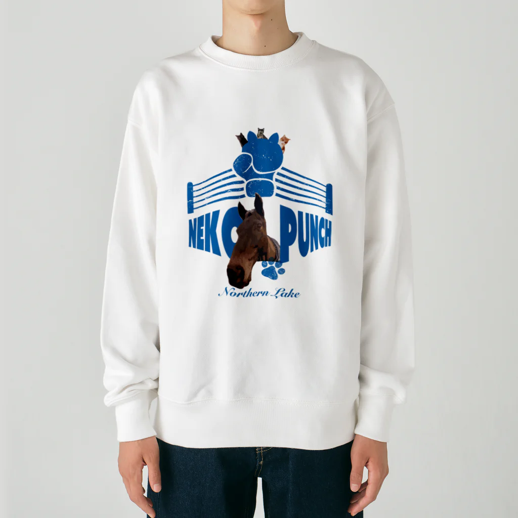 Loveuma. official shopのPUNCH! PUNCH! NEKO PUNCH! by NLD Heavyweight Crew Neck Sweatshirt