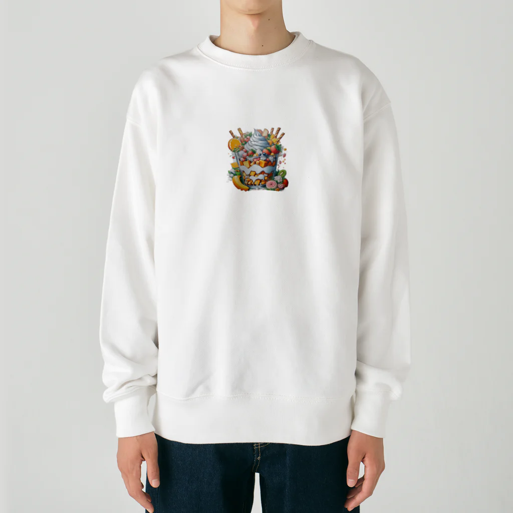 こんばにやのデカパフェ Heavyweight Crew Neck Sweatshirt