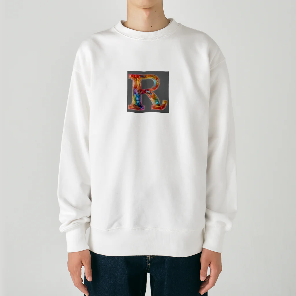 MACOCCHIの一文字のアルファベットが、美しく装飾されたデザインです Heavyweight Crew Neck Sweatshirt