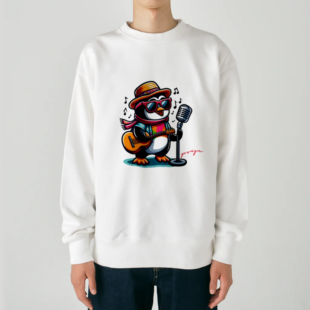 yosuga-aの陽気なペンギン Heavyweight Crew Neck Sweatshirt