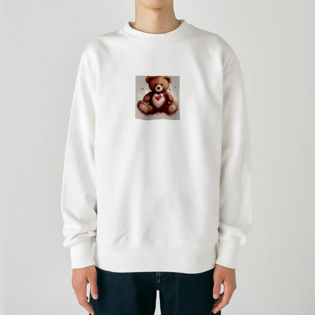 TEFのぬいぐるみと花 Heavyweight Crew Neck Sweatshirt