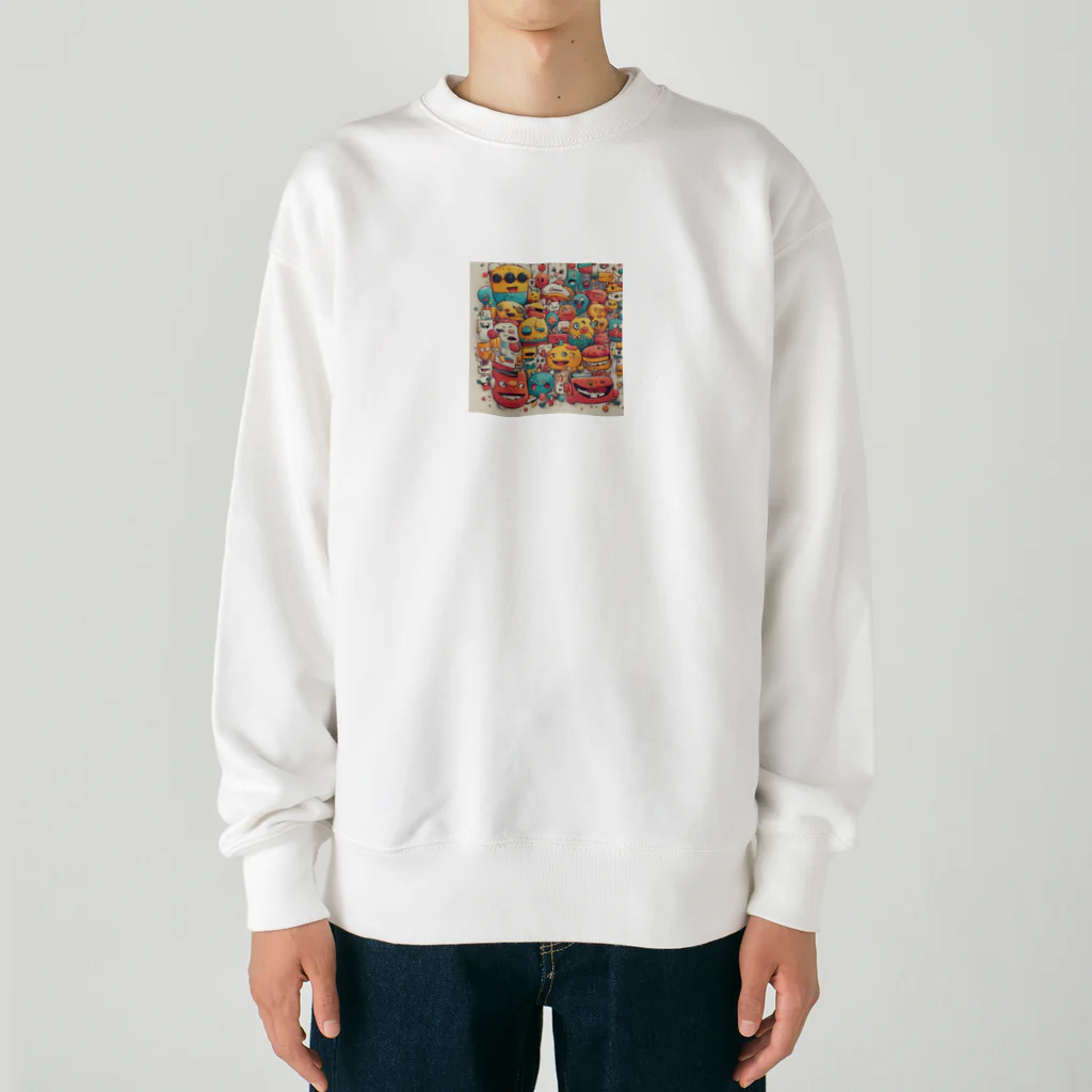 neokotaのハッピー Heavyweight Crew Neck Sweatshirt