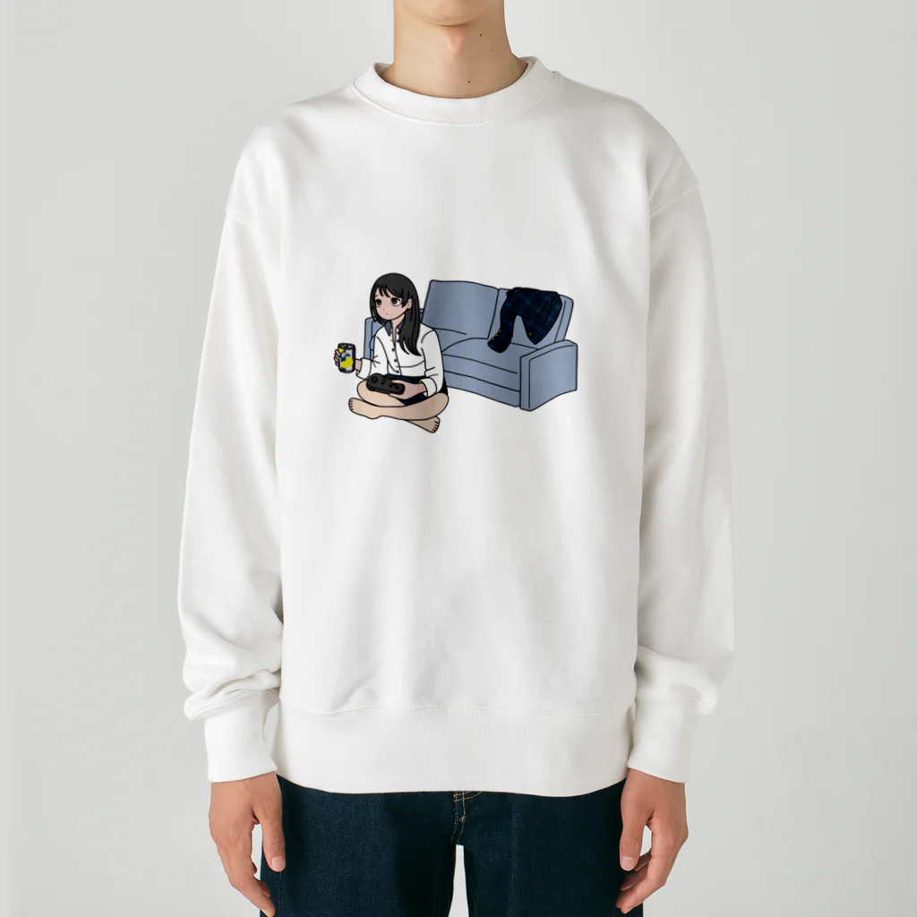 アル中のゆちル Heavyweight Crew Neck Sweatshirt