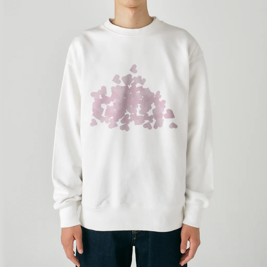 Drecome_Designの【積もったheart mark】百のハート♡飴霰(あめあられ) Heavyweight Crew Neck Sweatshirt