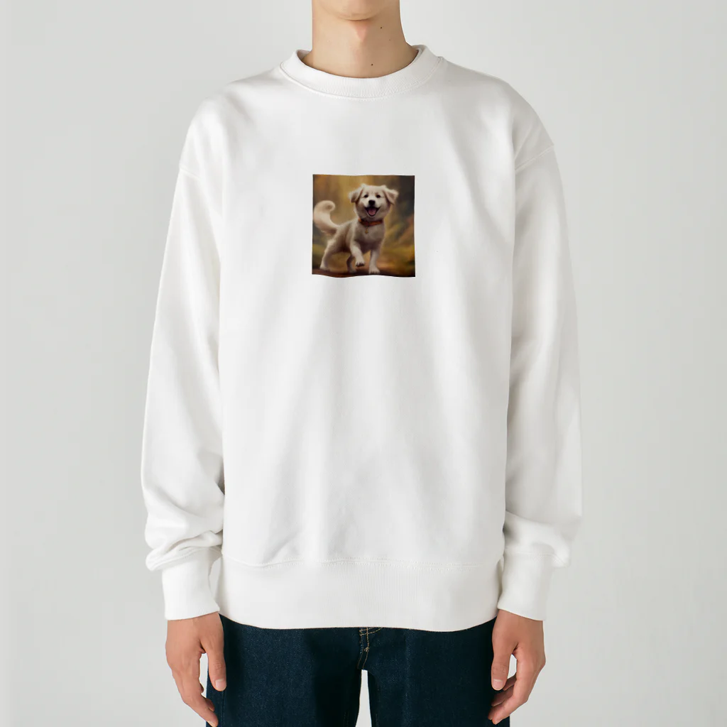 h_n_k_kの可愛い小型犬 Heavyweight Crew Neck Sweatshirt