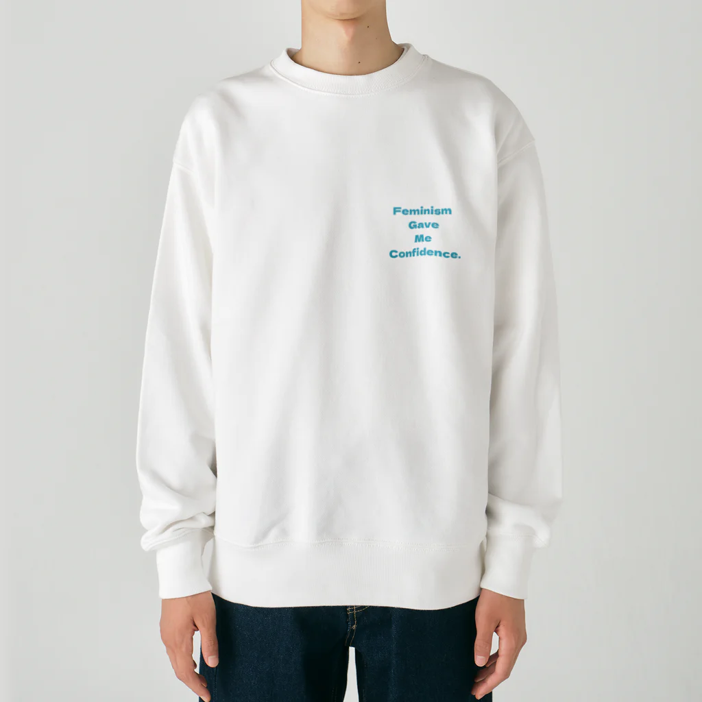 yurufemのFeminism gave me confidence Heavyweight Crew Neck Sweatshirt