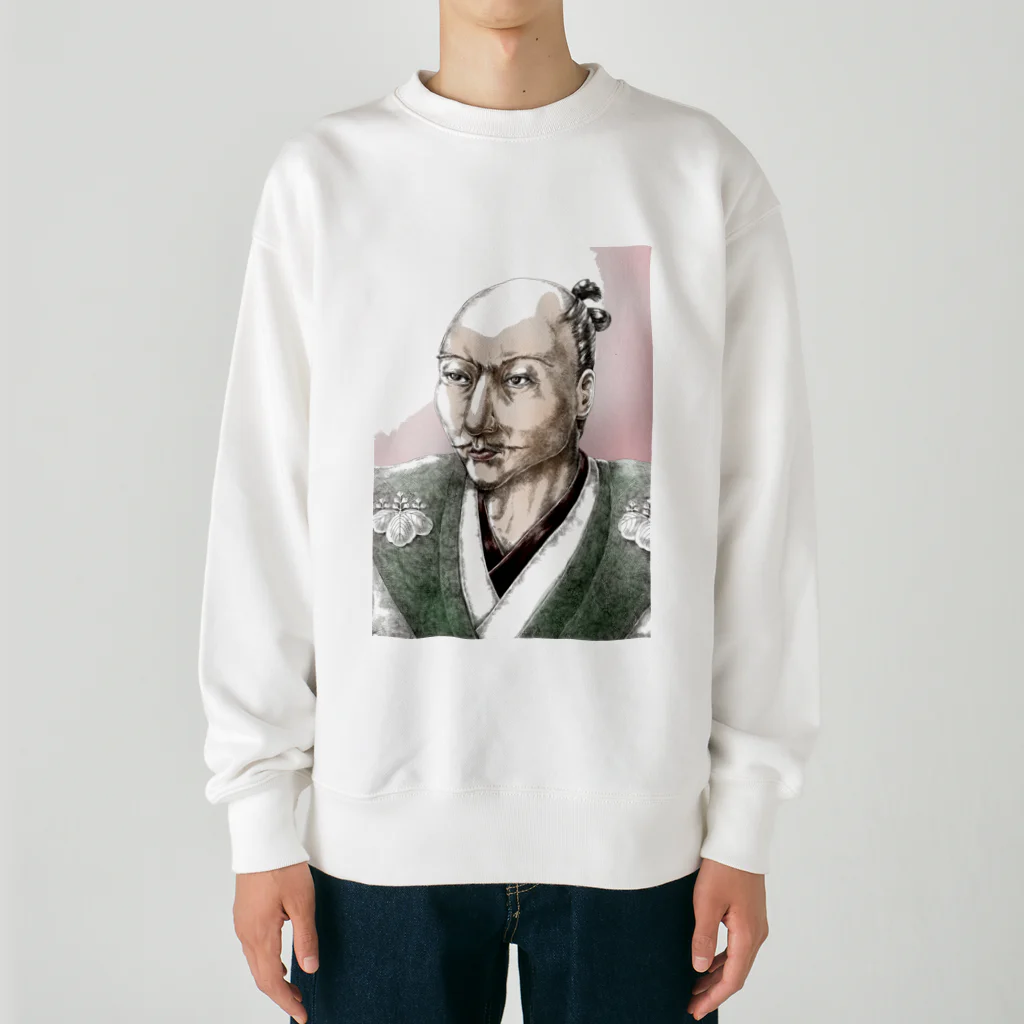 T_Bandyの織田信長 Heavyweight Crew Neck Sweatshirt