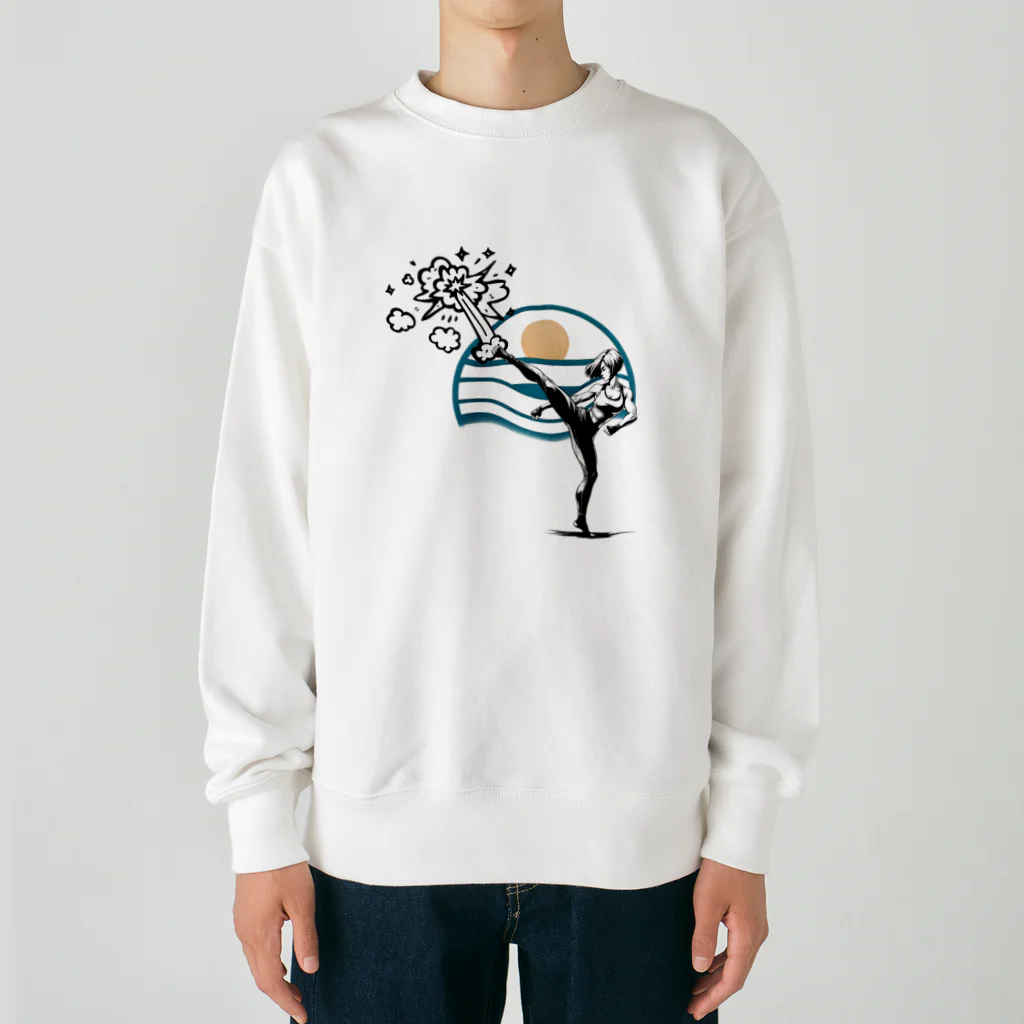 Namataのkick something up Heavyweight Crew Neck Sweatshirt