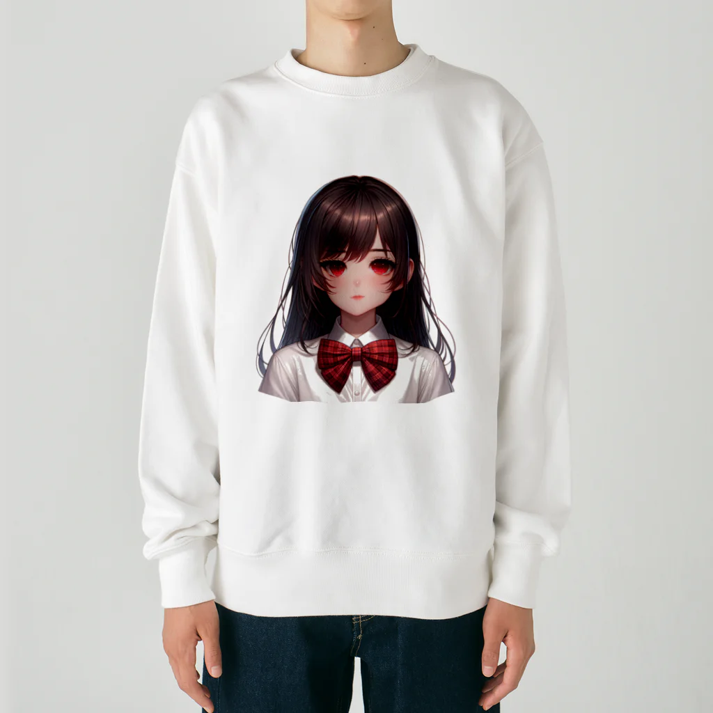 AIchan（AIイラスト）の愛081 Heavyweight Crew Neck Sweatshirt