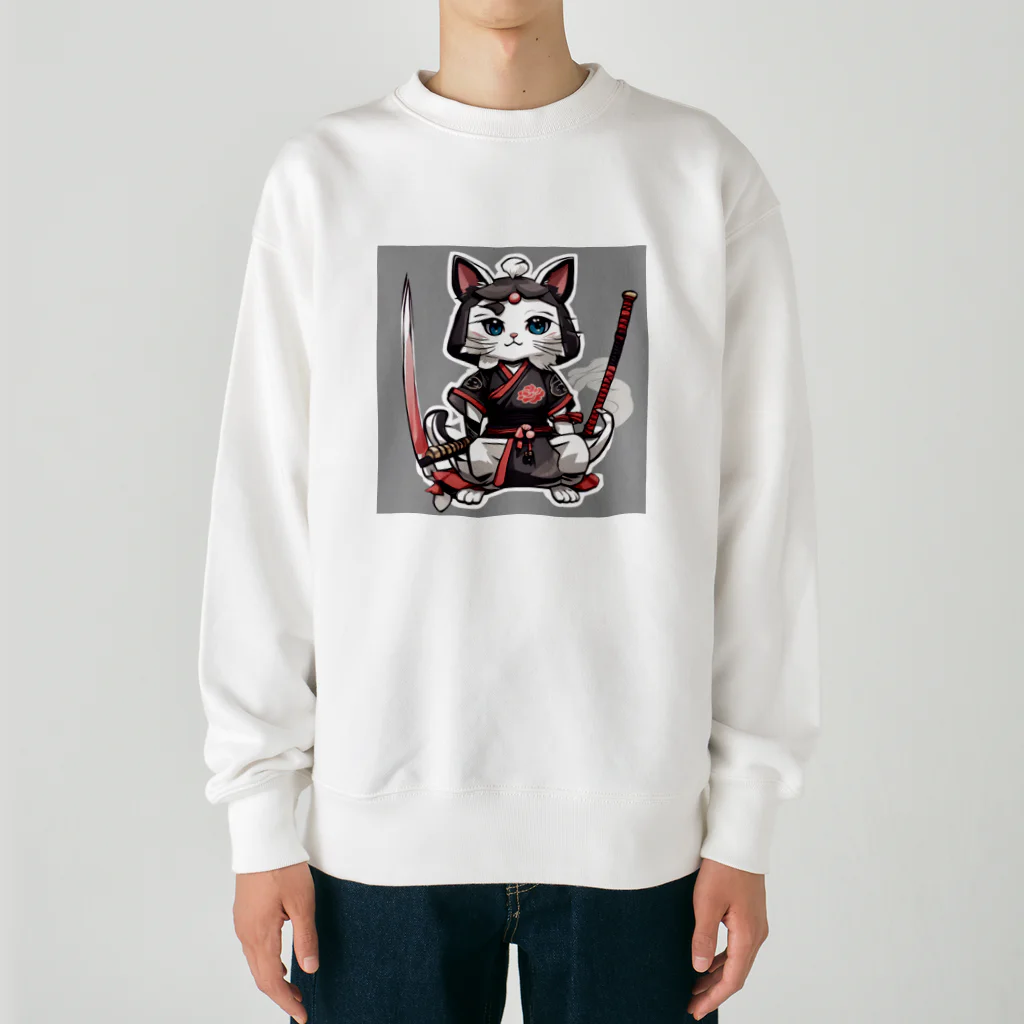 michael−skショップの猫侍 Heavyweight Crew Neck Sweatshirt