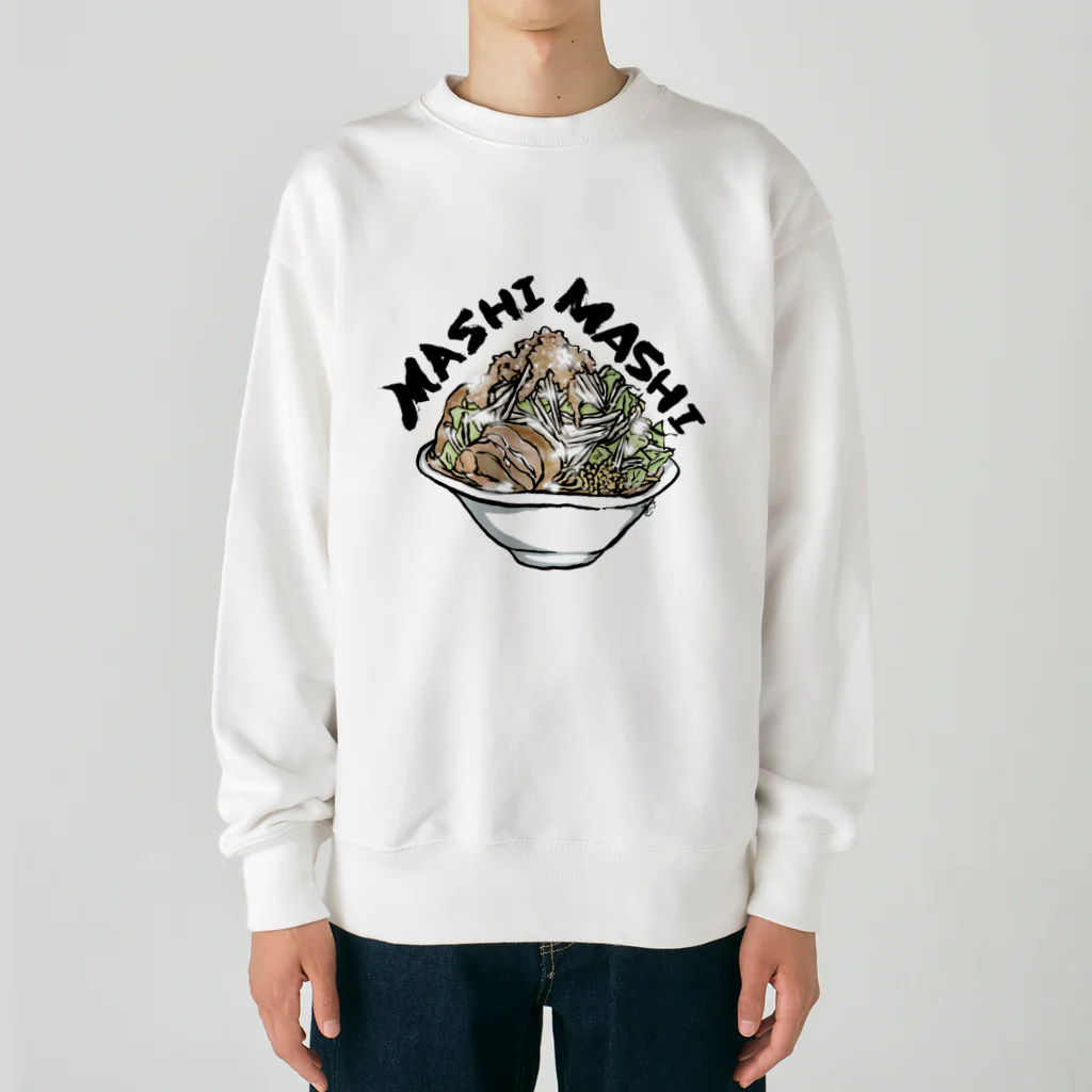 あいさのおみせのマシマシのラーメン Heavyweight Crew Neck Sweatshirt